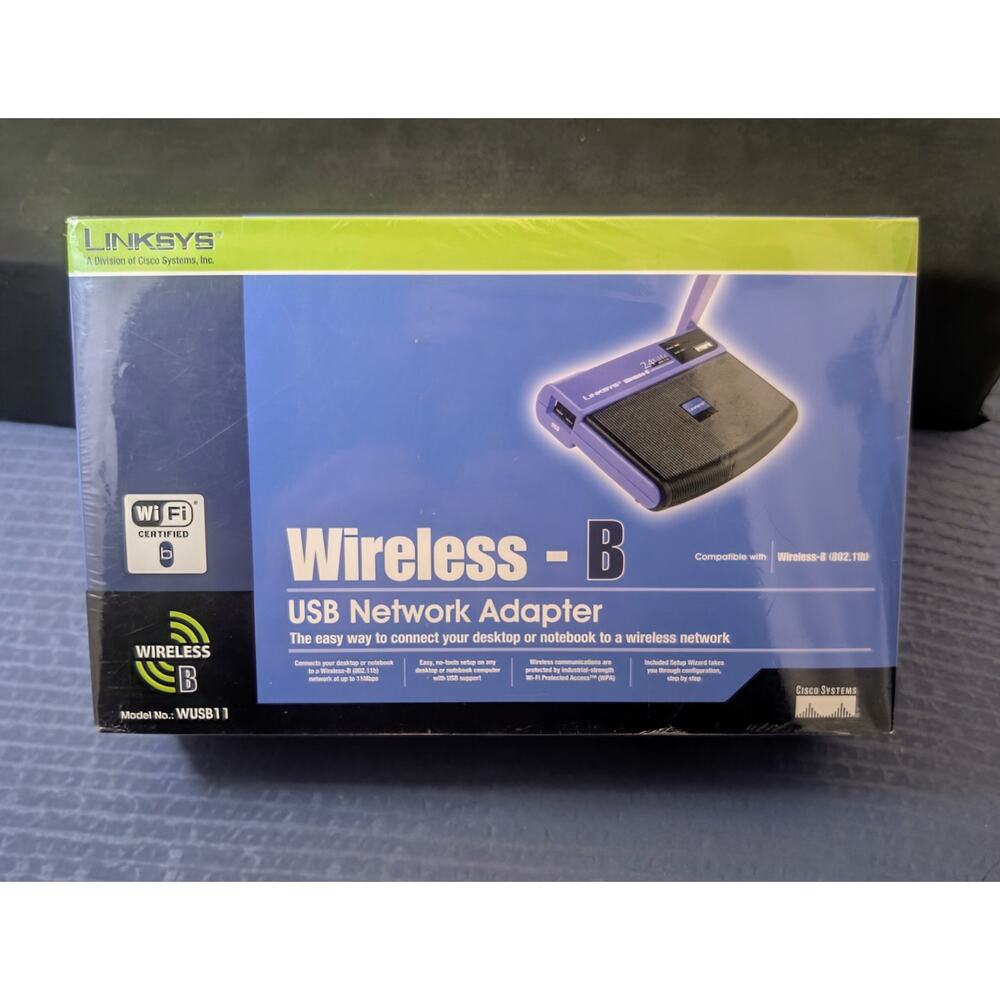 Linksys / Cisco WUSB11 Wireless-B USB Network Adapter **New In The Box**